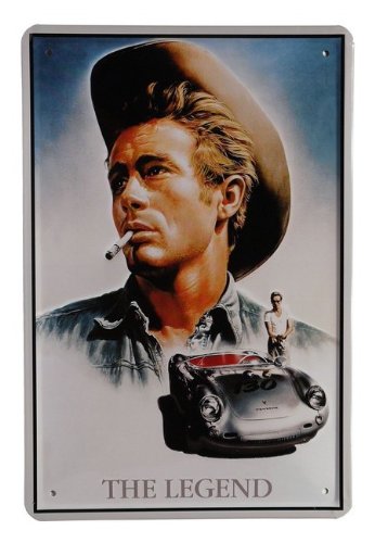 Blechschild James Dean Film "The Legend" 20 x 30 cm Reklame Retro Blech 52 von Blechschild 20 x 30 cm