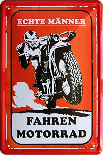 Echte Männer fahren Motorrad 20x30 cm Blechschild 1095 Echte Männer fahren Motorrad 20x30 cm Blechschild 1095 von WOGEKA ART