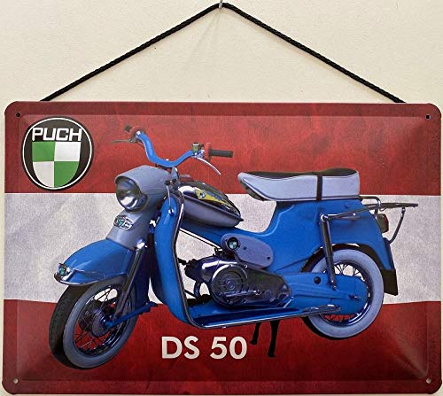 Blechschild mit Kordel 30 x 20 cm Puch DS50 mit Österreich Wappen - Blechemma von Blechschild