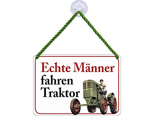 Blechwaren Fabrik Braunschweig Echte Männer Fahren Traktor KH035 von Blechwaren Fabrik Braunschweig GmbH