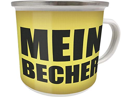 Blechwaren Fabrik Braunschweig GmbH Emaille Becher 0,5 L - Mein Becher EB73 Tasse KAFFEEBECHER von Blechwaren Fabrik Braunschweig GmbH
