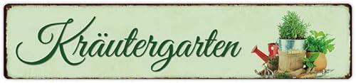 Blechwaren Fabrik Braunschweig GmbH - KRÄUTERGARTEN - Blechschild Straßenschild 46x10 cm STR 239 von Blechwaren Fabrik Braunschweig GmbH