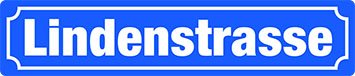 Blechwaren Fabrik Braunschweig GmbH Lindenstrasse - Straßenschild Blechschild 46x10 cm STR54 3D Prägung von Blechwaren Fabrik Braunschweig GmbH