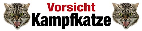 Blechwaren Fabrik Braunschweig GmbH Vorsicht KAMPFKATZE Straßenschild Magnet aus Blech 16x3,5 cm STR-M 17 Blechwaren Fabrik Braunschweig GmbH Vorsicht KAMPFKATZE Straßenschild Magnet aus Blech 16x3,5 cm STR-M 17 von Blechwaren Fabrik Braunschweig GmbH