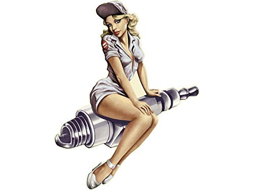Blechwaren Fabrik Braunschweig GmbH XXL Pin up Blechschild Zündkerze Uniform Tankstelle 43x56 cm Pinup11 Blechwaren Fabrik Braunschweig GmbH XXL Pin up Blechschild Zündkerze Uniform Tankstelle 43x56 cm Pinup11 von Blechwaren Fabrik Braunschweig GmbH