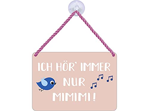 Blechwaren Fabrik Braunschweig Kulthänger Blechschild - Ich hör Immer nur MIMIMI ! KH092 von Blechwaren Fabrik Braunschweig GmbH