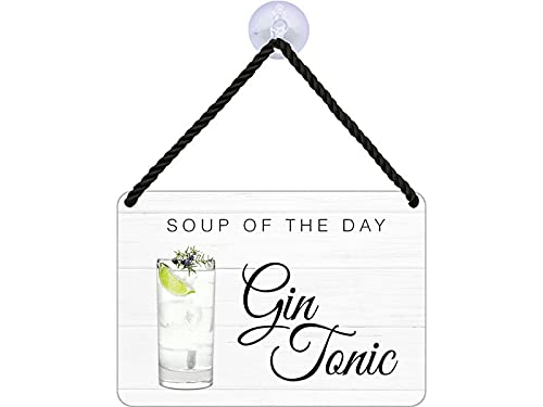 Blechwaren Fabrik Braunschweig Kulthänger Soup of The Day - Gin Tonic KH079 von Blechwaren Fabrik Braunschweig GmbH