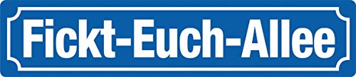 FICKT-EUCH-ALLEE Straßenschild+Magnet Doppelpack Blech STR76-M23 von Blechwaren Fabrik Braunschweig GmbH