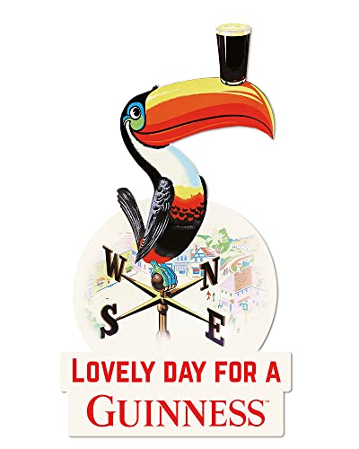 GUINNESS - LOVELY DAY FOR A GUINNESS TUKAN - konturgeschnittenes Stahl-Blechschild - 26x46 cm GShape2 von Blechwaren Fabrik Braunschweig GmbH