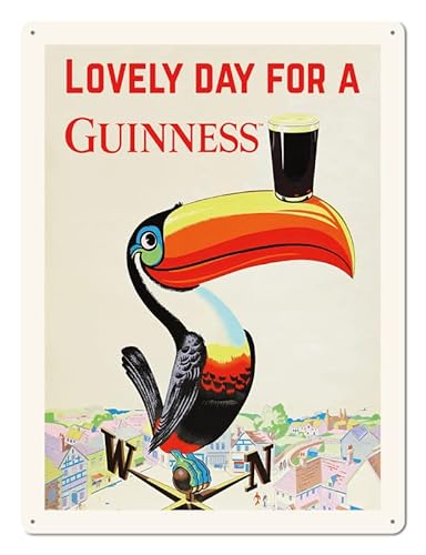 GUINNESS - geprägtes Blechschild - 30 x40 cm - Lovely Day for a Guinness G303/001 von Blechwaren Fabrik Braunschweig GmbH