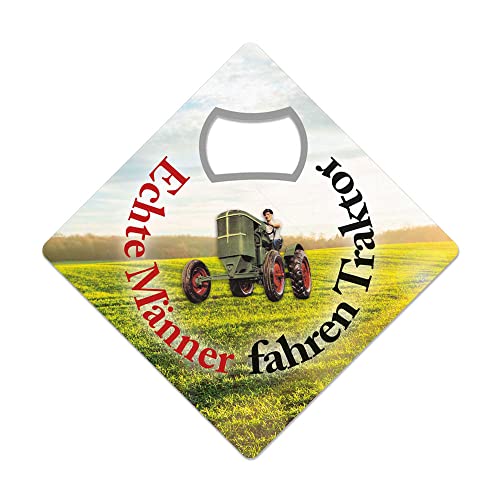 KULT-MAGNETÖFFNER - FLASCHENÖFFNER - UNTERSETZER - ECHTE MÄNNER FAHREN TRAKTOR - - 9X9 cm KM004 KULT-MAGNETÖFFNER - FLASCHENÖFFNER - UNTERSETZER - ECHTE MÄNNER FAHREN TRAKTOR - - 9X9 cm KM004 von Blechwaren Fabrik Braunschweig GmbH