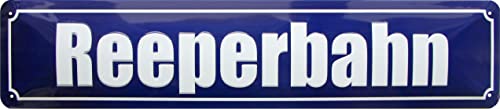 Retro Blechschild geprägt - Reeperbahn - Hamburg Altona Kiz - lustiger Spruch als Geschenkidee zu Geburtstag Weihnachten Deko Schild 46x10 cm Vintage Straßenschild Metallschild STR271 Retro Blechschild geprägt - Reeperbahn - Hamburg Altona Kiz - lustiger Spruch als Geschenkidee zu Geburtstag Weihnachten Deko Schild 46x10 cm Vintage Straßenschild Metallschild STR271 von Blechwaren Fabrik Braunschweig GmbH