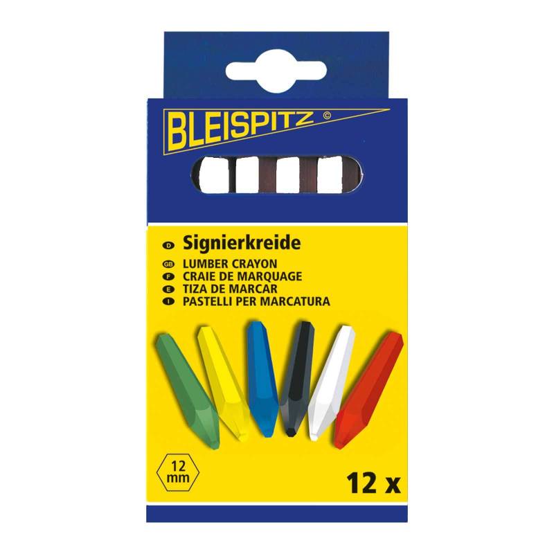 Bleispitz Signierkreide 12 St., Markierkreide Forstkreide Reifenkreide Baukreide Farbe:weiß von Bleispitz