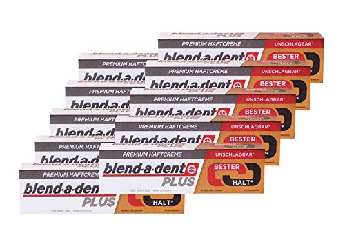 10x 40g blend-a-dent PLUS Premium Haftcreme - Geschmacksneutral - Duokraft von Blend-a-dent