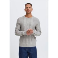 Blend Strickpullover "BHBASIM", Klassischer Grobstrickpullover mit Zopfmuster von Blend