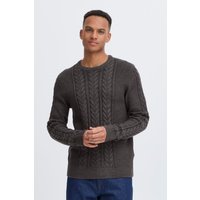 Blend Strickpullover "BHBASIM", Klassischer Grobstrickpullover mit Zopfmuster von Blend