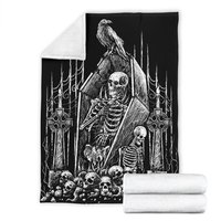 Schädel Skelett Sarg Krähe Gothic Decke-Gothic Deko-Skull Decke-Skull Decor von BlendedExtreme
