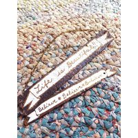 Handbemaltes Metallschild Mit Ornamenten Rustikale, Inspirierende Wanddekoration von BlendedSplendid