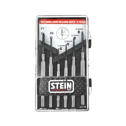 6-teiliges Stein-Schraubendreher-Set, ideal für Reparaturen in Uhren und Elektronik. Das ergonomische Design und die verschiedenen Bits sorgen für Komfort und Effizienz bei der Arbeit. 6-teiliges Stein-Schraubendreher-Set, ideal für Reparaturen in Uhren und Elektronik. Das ergonomische Design und die verschiedenen Bits sorgen für Komfort und Effizienz bei der Arbeit. von Blendend