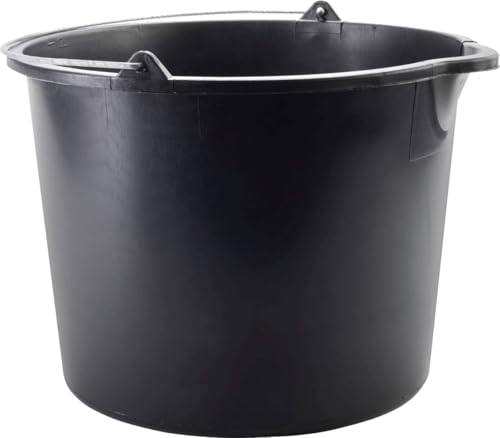 Baueimer - 12-Liter-Eimer mit Auslauf für einfaches Umkippen, ideal zum Mischen und Transportieren von Bauwerkstoffen. von Blendend