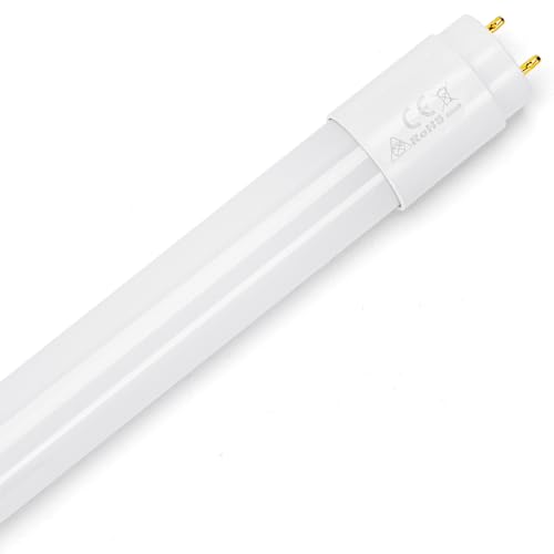 Blendend LED-Röhre T8, Glas, 0,6 m, 9 W, hohe Energieeffizienz, helles Licht, ideal für Büros und Wohnungen. von Blendend