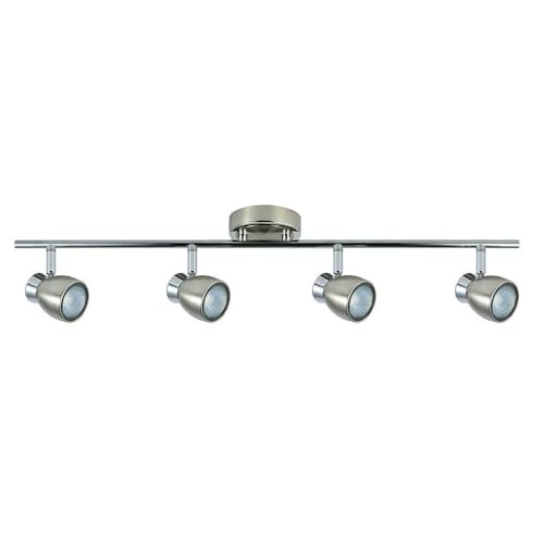 Chacho 4 x GU10 Steckdosenleiste aus Nickel mit den Maßen 14 x 69,5 x 10 cm. Ideal für eine moderne und elegante Beleuchtung und wertet Ihre Räume stilvoll auf. von Blendend