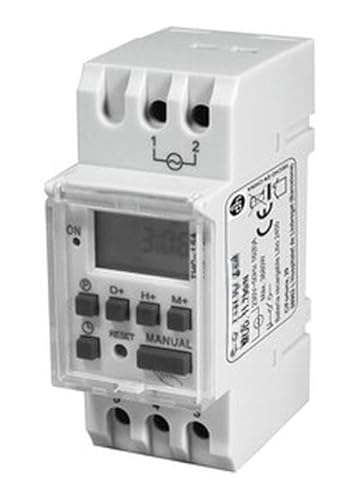 Digitaler Installations-Timer: Kontrollieren Sie die Betriebszeit Ihrer Geräte genau. Ideal zum Heizen, Bewässern und mehr programmieren. von Blendend