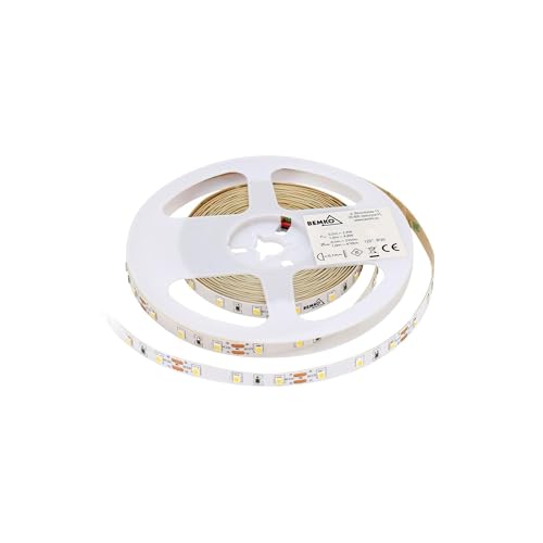 LED-Streifen, 12 V, DC 2835, 300 LEDs/5 m, 4,8 W/1 m, IP65, kaltweißes Licht für Dekoration, Umgebungsbeleuchtung und DIY-Projekte. von Blendend