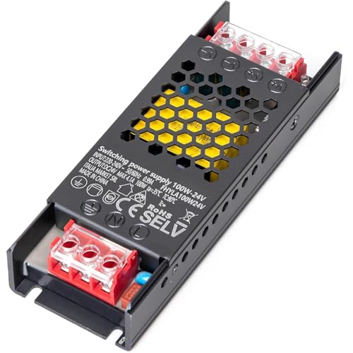 Netzteil 100 W, 24 V, ideal für elektronische Projekte und Systeme, die stabile und effiziente Energie erfordern. Sichere Verbindungen und kompaktes Design. von Blendend