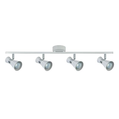 Steckdosenleiste bis zu 4 x GU10 in elegantem Weiß und Chrom, mit Maßen von 15 x 69,5 x 8,5 cm. Perfekt, um jedes moderne Ambiente stilvoll zu beleuchten. von Blendend