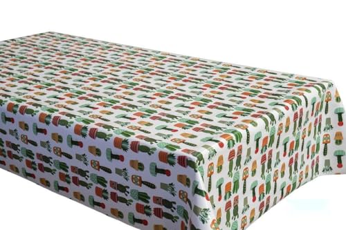 Tischdeckenrolle – Tischdecke mit Kaktus-Flecken, Maße: 1,40 x 20 m, leicht zu reinigen, ideal zum Schutz von Oberflächen vor Flecken und Verschüttungen. Tischdeckenrolle – Tischdecke mit Kaktus-Flecken, Maße: 1,40 x 20 m, leicht zu reinigen, ideal zum Schutz von Oberflächen vor Flecken und Verschüttungen. von Blendend
