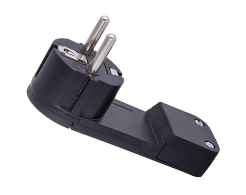 Ultradünner schwarzer TTL Möbelstecker mit kompaktem Design und Funktionalität für elektrische Verbindungen in engen Räumen. von Blendend