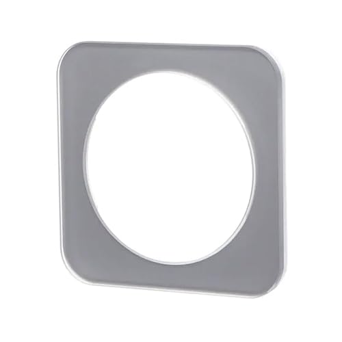 Wandplatte aus deutsch/französischem Glas mit elegantem 1-Schlüssel-Design und attraktivem Silber-Finish, perfekt, um jeden Raum zu modernisieren und seine Funktionalität zu verbessern. von Blendend