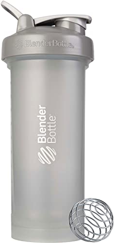 Blender Bottle Classic V2 Shaker-Flasche perfekt für Protein-Shakes und Vor-Workout, 1,2 l, Kieselgrau von BlenderBottle