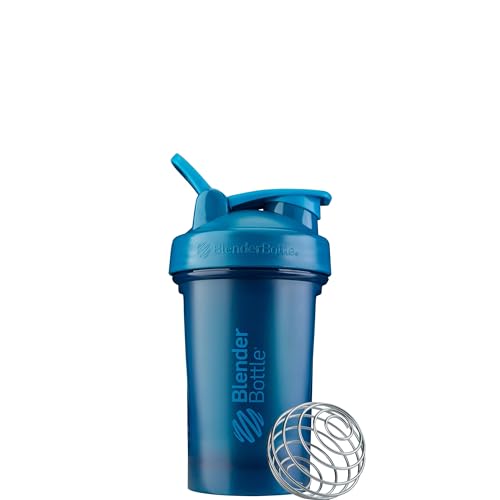 Blender Bottle Classic V2 Shaker-Flasche, perfekt für Protein-Shakes und Pre Workout, 590 ml, Ozeanblau von BlenderBottle