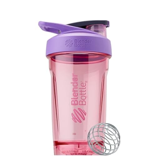 BlenderBottle Strada Shaker-Becher, perfekt für Protein-Shakes und Pre-Workout, 680 ml, Violett von BlenderBottle