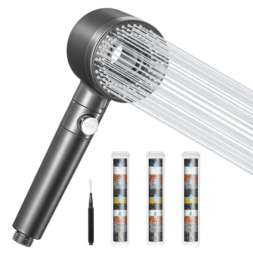Blendura Duschkopf mit Filter, 5 Strahlarten Duschkopf Wassersparend mit Filtration Bakterien und Schwermetall von Blendura