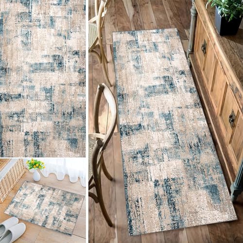 Bleockth Teppich Läufer Flur, Waschbar rutschfest 80x150cm Flurteppich Flurläufer Lange Küchenläufer für Korridor Schlafzimmer, Modern Küchen Teppich Polyester Anpassbar Bleockth Teppich Läufer Flur, Waschbar rutschfest 80x150cm Flurteppich Flurläufer Lange Küchenläufer für Korridor Schlafzimmer, Modern Küchen Teppich Polyester Anpassbar von Bleockth