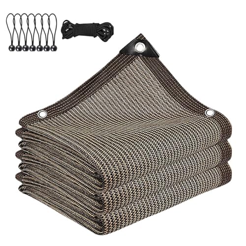 Schattierungsnetz, Sonnenschutznetz 2.5x3.5m Garten Gewächshaus Schattennetz mit ösen, 90% Shading Rate Uv-Beständiges, Sonnensegel für Garten Außen Pflanze, mit Bindeseil von Bleockth