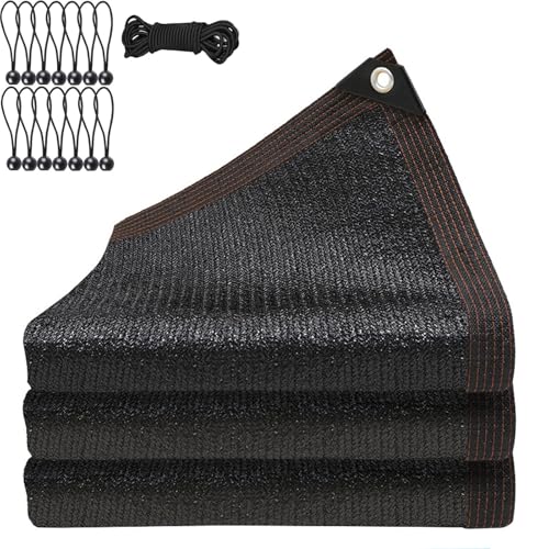 Schattierungsnetz, Sonnenschutznetz 3.5x3.5m Garten Gewächshaus Schattennetz mit ösen, 90% Shading Rate Uv-Beständiges, Sonnensegel für Garten Außen Pflanze, mit Bindeseil von Bleockth