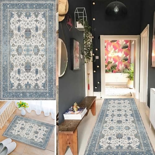 Teppich Läufer Flur, Boho Style Teppichläufer für Korridor Schlafzimmer, Waschbar rutschfest 110x400cm Flurteppich Flurläufer Lange Küchenläufer, Modern Küchen Teppich Polyester Anpassbar Teppich Läufer Flur, Boho Style Teppichläufer für Korridor Schlafzimmer, Waschbar rutschfest 110x400cm Flurteppich Flurläufer Lange Küchenläufer, Modern Küchen Teppich Polyester Anpassbar von Bleockth