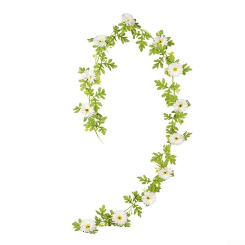 195 cm Blumenranken-Dekoration für Hochzeiten, Partys und Heim-Styling mit anpassbaren Funktionen (weiß) von BlesConi