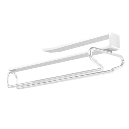 25) Verfeinern Sie Ihren Platz in der Küche unter dem Regal, Weinglashalter, sicher für die Lagerung, Karbonstahl-Material (weiß) von BlesConi
