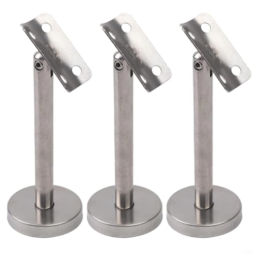 3-teiliges verstellbares Handlaufhalterungs-Set, 304 Edelstahl, zuverlässige Unterstützung für Treppen und erhöhte Bereiche (120 mm-A) von BlesConi