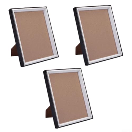 3er Set Bilderrahmen aus schwarzem Holz für zeitloses Zuhause und Büro Ästhetik (25,4 cm schwarzes Holz) von BlesConi