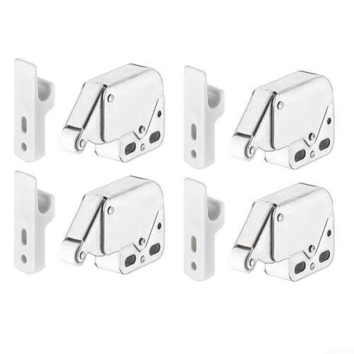 4 Stück federbelastete Türriegel für sicheren Halt und kontrolliertes Öffnen in Möbeln und Wohnwagen von BlesConi