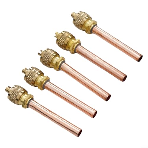 5 Stück Messing-Zugangsventile für HVAC-Ladung und Leckprüfung (gewöhnlich) von BlesConi