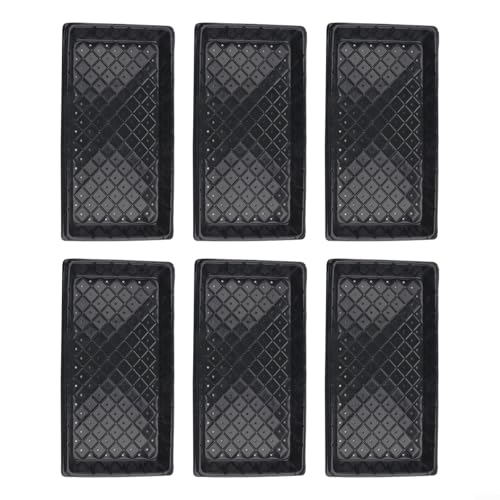6 x Starter-Tabletts, perfektes Zubehör für die Organisation Ihrer Gartenprojekte und zur Verbesserung des Wachstums (mit Löchern) von BlesConi