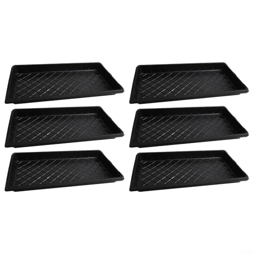 6 x Starter-Tabletts, perfektes Zubehör für die Organisation Ihrer Gartenprojekte und zur Verbesserung des Wachstums (ohne Löcher) von BlesConi