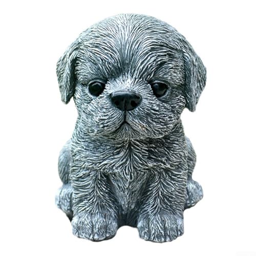 Ästhetische Attraktivität Detaillierte Hundefigur aus Kunstharz in einem chinesischen ländlichen Design für verbesserte Heimdekoration von BlesConi